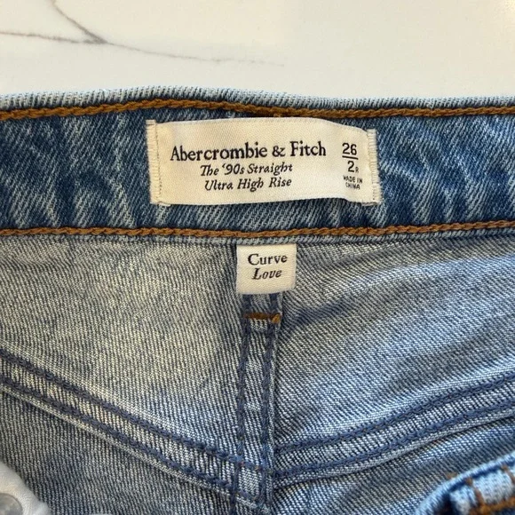 Abercrombie & Fitch Light Blue Ultra High Rise Jeans - Picture 2 of 3